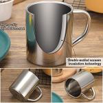 4-Pack Stainless Steel Coffee Mugs for Camping