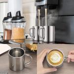 4-Pack Stainless Steel Coffee Mugs for Camping