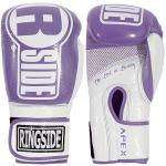 Ringside Apex Purple & White Boxing Gloves