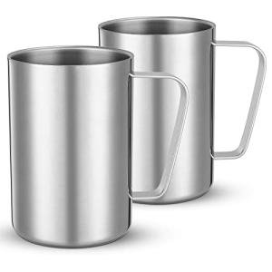 Stainless Steel Insulated Camping Mugs - 2 Pack