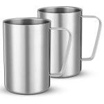 Stainless Steel Insulated Camping Mugs - 2 Pack