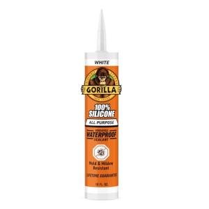 Gorilla Waterproof Silicone Sealant - 10oz Cartridge