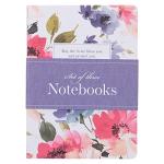 Inspirational Floral Scripture Notebooks Set for Women