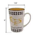 Colorful 16oz Ceramic Coffee Mug Set - 4 Pack