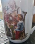 Norman Rockwell Vintage 1982 Coffee Mugs Set