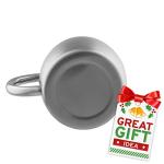 Stainless Steel Coffee Mugs with Lids - Set of 4