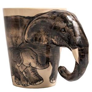 3D Elephant Mug with Chubby Handle – 11oz