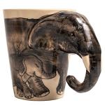 3D Elephant Mug with Chubby Handle – 11oz