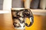3D Elephant Mug with Chubby Handle – 11oz
