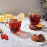 Set of 6 Premium Glass Coffee Mugs