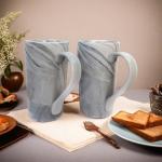20 OZ Grey Marble Ceramic Coffee Mugs Set