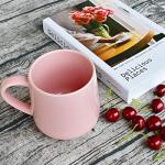 Bosmarlin 18 oz Pink Glossy Ceramic Coffee Mug