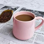 Bosmarlin 18 oz Pink Glossy Ceramic Coffee Mug