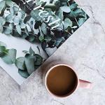 Bosmarlin 18 oz Pink Glossy Ceramic Coffee Mug