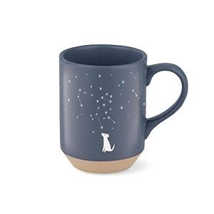 Celestial Dog Stoneware Mug - 12 oz Navy