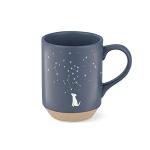 Celestial Dog Stoneware Mug - 12 oz Navy