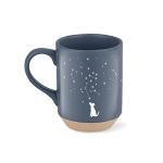 Celestial Dog Stoneware Mug - 12 oz Navy