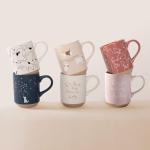 Celestial Dog Stoneware Mug - 12 oz Navy