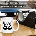 TANGLONG 15 oz White Coffee Mugs Set of 12