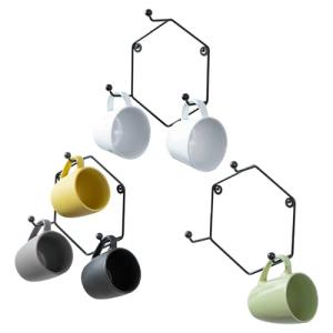 Stylish Wall Mounted Mug Holder Rack Set