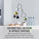 Stylish Wall Mounted Mug Holder Rack Set