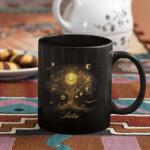 Custom Cosmic Tree Coffee Mug - Celestial Design