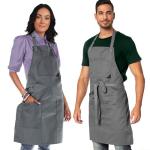 Under NY Sky Gray Twill Chef Apron