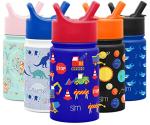 Kids Insulated Water Bottle with Straw Lid