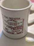 Vintage-Style Ceramic Coffee Mug - 10 oz