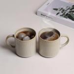 Rustic Ceramic Coffee Mugs Set of 4