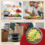 16 oz Reusable Meal Prep Container Bowls - 25 Pack