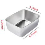 10-Pack 16oz Stainless Steel Snack Containers