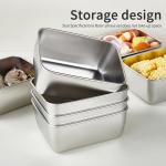 10-Pack 16oz Stainless Steel Snack Containers