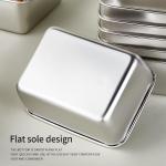 10-Pack 16oz Stainless Steel Snack Containers