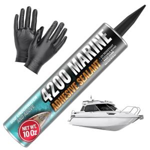 Marine Sealant - Fast-Cure, UV-Resistant Adhesive 10 oz