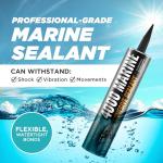 Marine Sealant - Fast-Cure, UV-Resistant Adhesive 10 oz