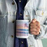 Custom Beach Coffee Mug for Nature Lovers