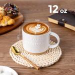 Stackable Ceramic Coffee Mugs Set of 4