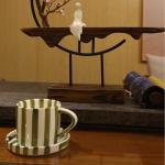 Hand-Painted 8 Oz Espresso Mug with Saucer