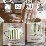 Hand-Painted 8 Oz Espresso Mug with Saucer