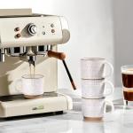 Stackable Ceramic Coffee Mugs Set of 4