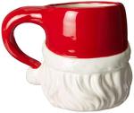Set of 4 Classic Santa Head Coffee Mugs
