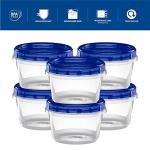 Stackable Blue Food Storage Containers, 10 Pack