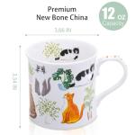Cute Cat and Plant Coffee Mug 12 oz