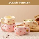 YumiPLUS Cute Ceramic Coffee Mugs - 4 Pack