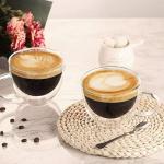 Double Walled Glass Coffee Mug Set of 2