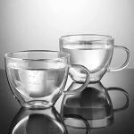 Double Walled Glass Coffee Mug Set of 2