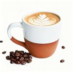 Western Style 12oz Ceramic Coffee Mug with Handle