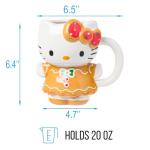 Hello Kitty Gingerbread 3D Sculpted Ceramic Mug