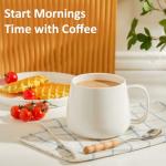 Teocera Stackable 16oz Ceramic Coffee Mugs Set